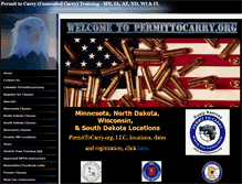 Tablet Screenshot of permittocarry.org